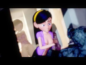 3D Violet Parr Loves Animals Compilation