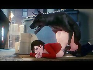 3D Elizabeth the Dog Slut Compilation