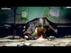 Blowjob dog animation