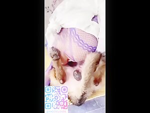 dog cuming inside this Chinese lady