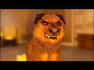 3D Busty Babes Love Dog Cocks